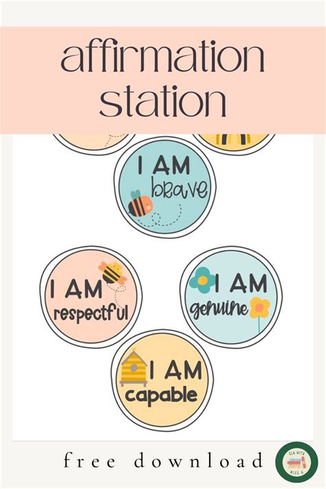 Affirmation Station Printable Free