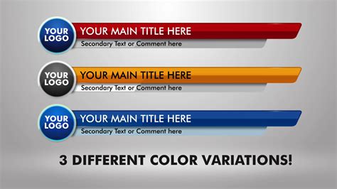 After Effects Lower Third Templates