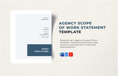 Agency Scope Of Work Template
