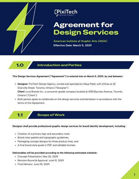 Aiga Contract Template