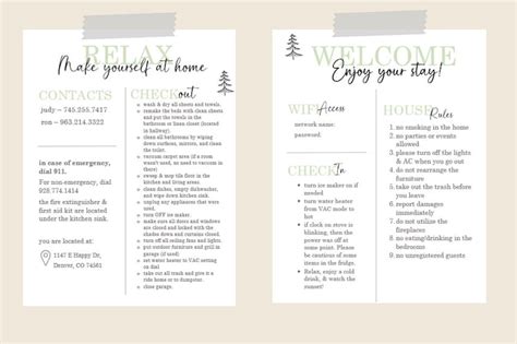 Airbnb Binder Template