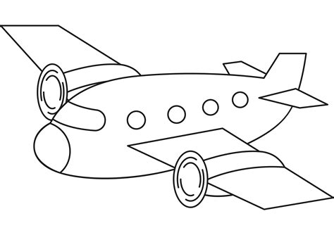 Airplane Template Printable