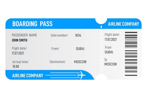 Airplane Ticket Template