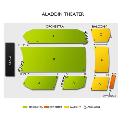 Aladdin Portland Seating Chart