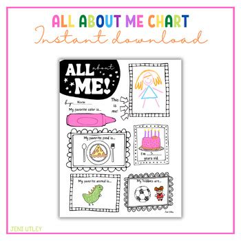 All About Me Chart
