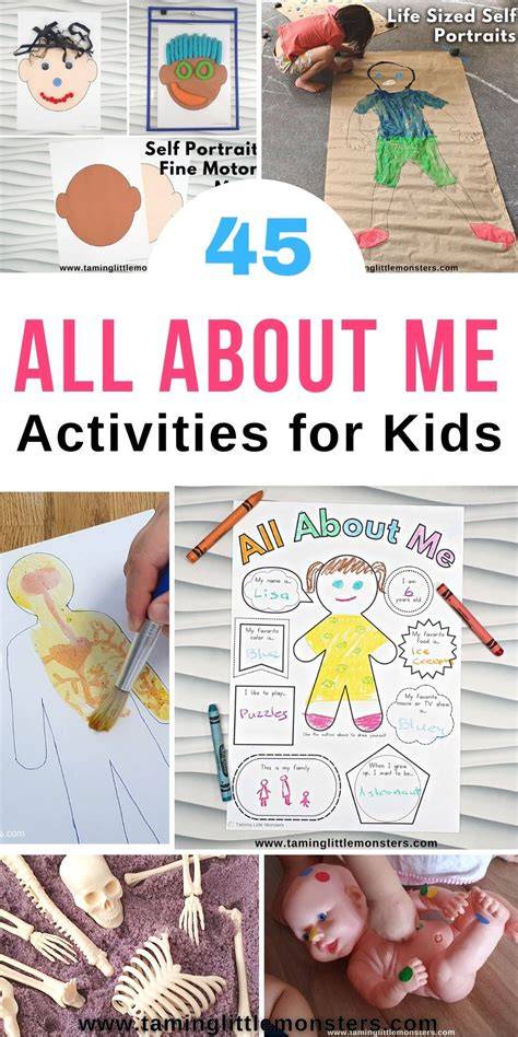 All About Me Printable Activities For Preschoolers
