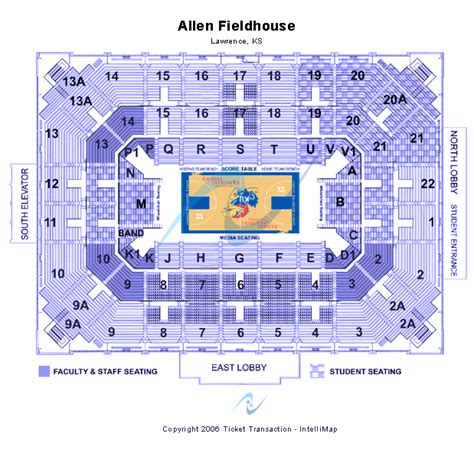 Allen Fieldhouse Seating Chart