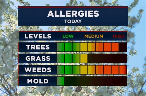 Allergy Chart For Today
