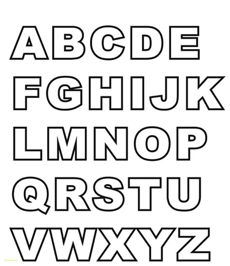 Alphabet Letters Template
