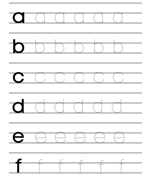Alphabet Practice Worksheets Printable