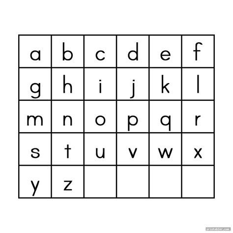 Alphabet Tiles Printable