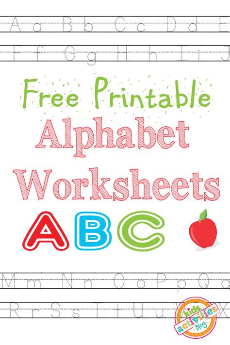 Alphabet Worksheets Printable