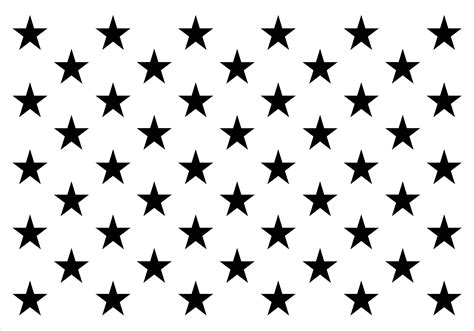 American Flag Stars Template