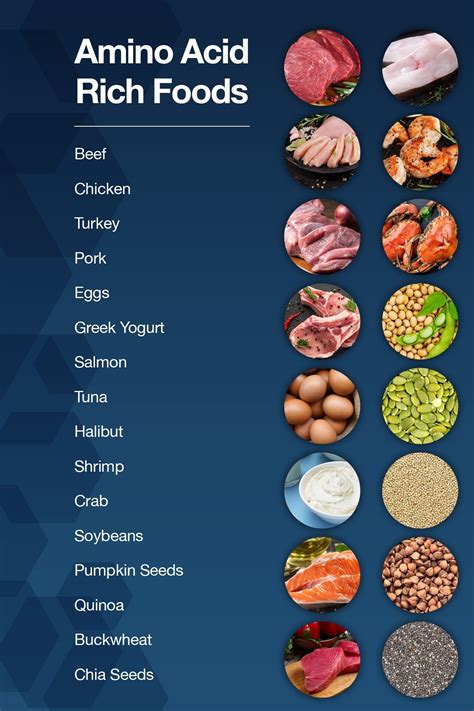 Amino Acid Foods Chart