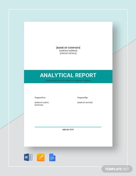 Analytical Report Template Word