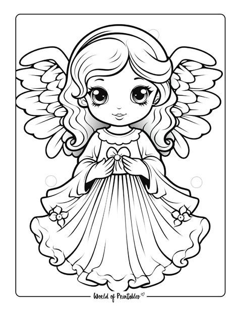 Angel Colouring Pages Printable