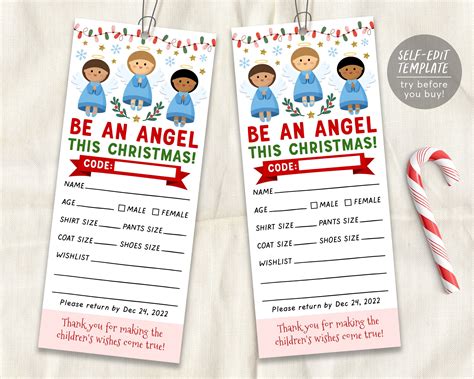 Angel Tree Template