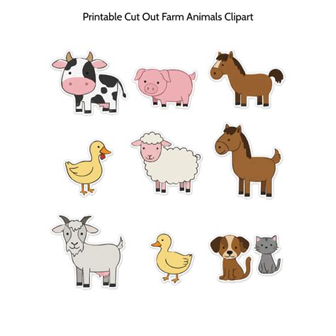 Animal Cutouts Printable