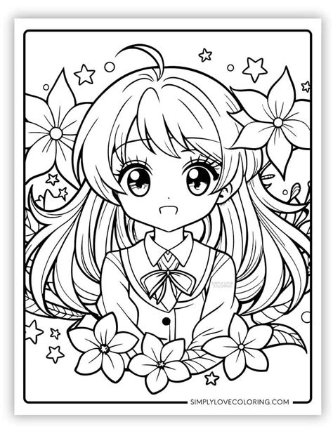 Anime Coloring Sheets Printables