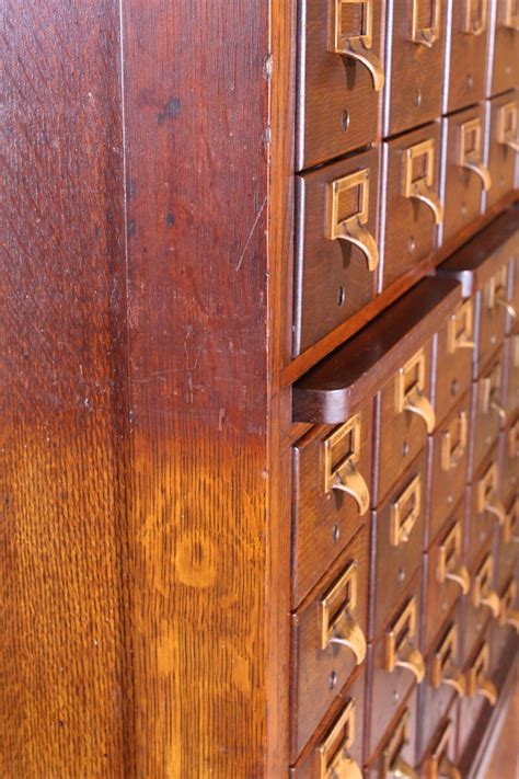 Antique Oak Card Catalog