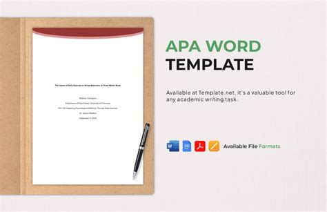 Apa Format Word Template