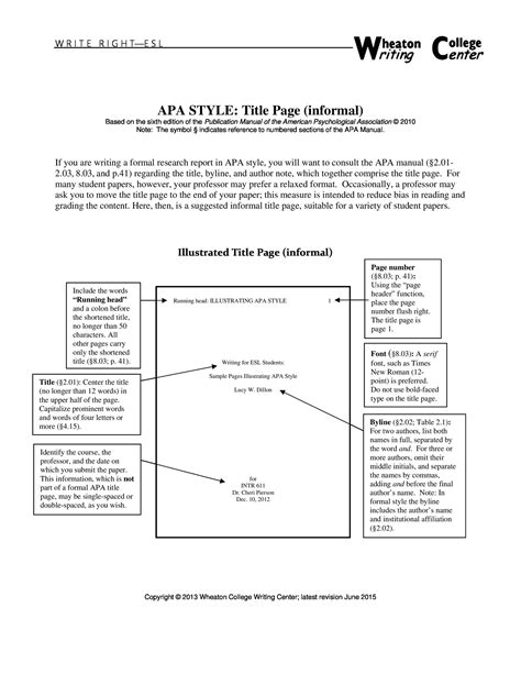 Apa Style Report Template