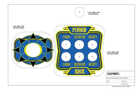 Arcade Control Panel Layout Printable