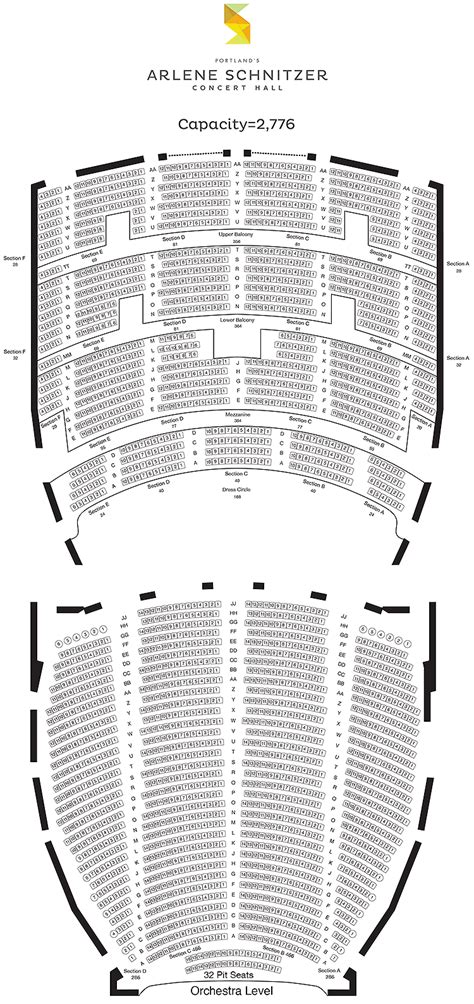 Arlene Schnitzer Seating Chart Portland