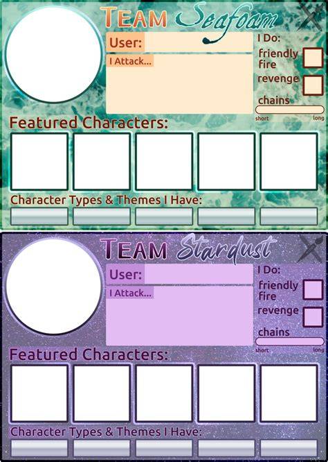 Artfight Character Template