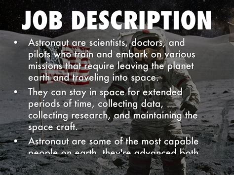 Astronaut Career Description