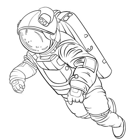 Astronaut Printable Coloring Pages