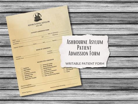 Asylum Printable