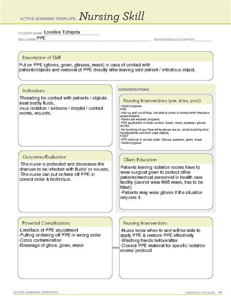 Ati Active Learning Template Nursing Skill