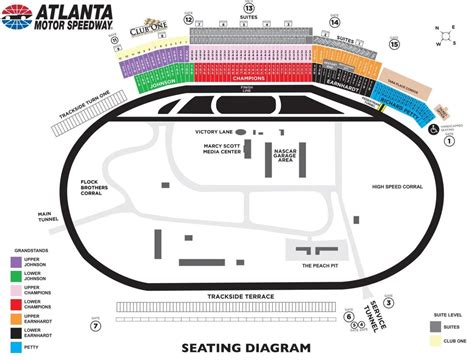 Atlanta Motor Speedway Seating Chart Rows