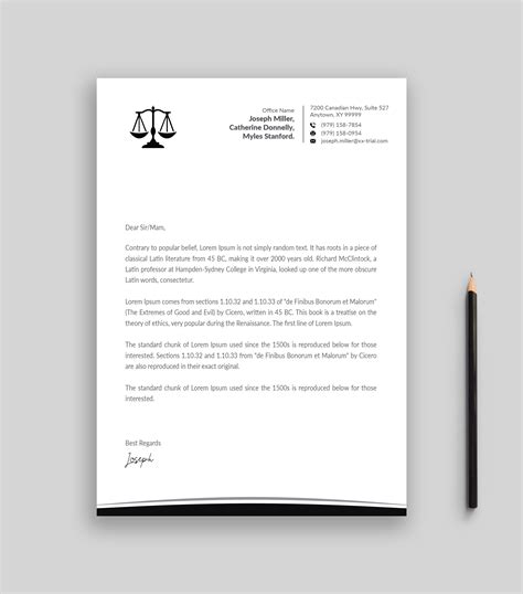 Attorney Letterhead Templates