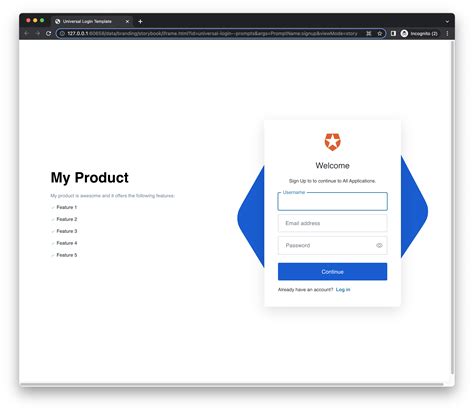 Auth0 Page Templates