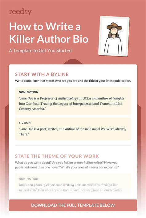 Author Bio Template