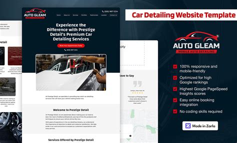 Auto Detailing Website Templates