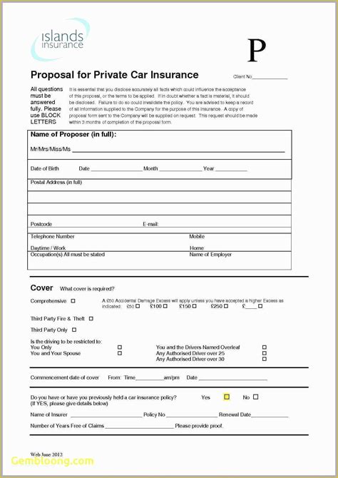 Auto Insurance Template