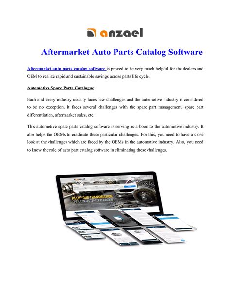 Auto Parts Catalog Software Download