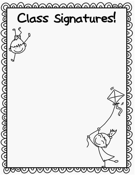 Autograph Sheet Template