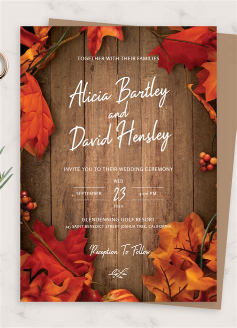 Autumn Invitation Template