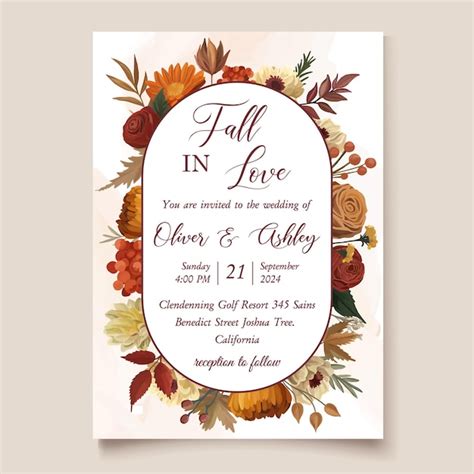 Autumn Invitation Templates