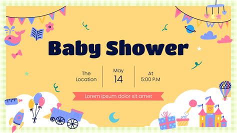 Baby Shower Google Slides Template