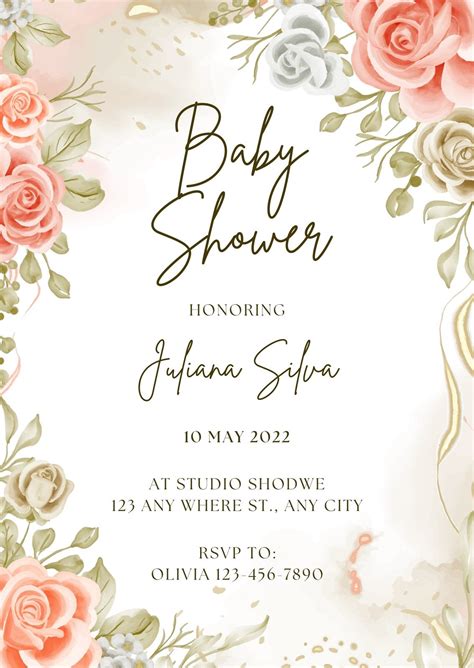 Baby Shower Invitations Template