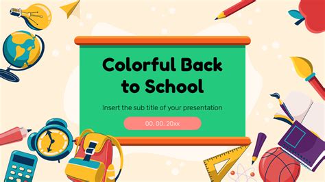 Back To School Google Slides Template Free