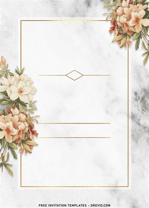 Background Blank Wedding Invitation Templates