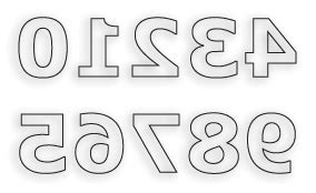 Backwards Numbers Printable