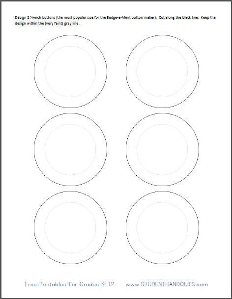 Badge A Minit Button Template