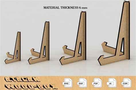 Balsa Wood Stand Laser Cut Template